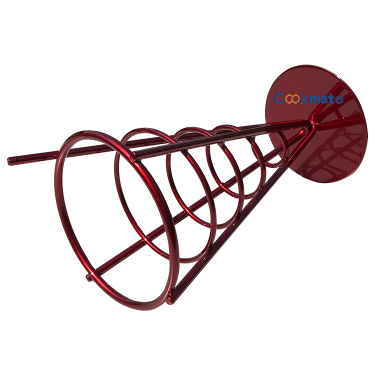 熱い販売のステンレス鋼のチップスメッシュホールドバスケットフードディスプレイワイヤバスケットスタンド