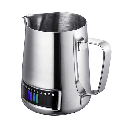 PERS 20OZ 600MLコーヒーミルクカプチーノラテアート泡立てピッチャーバリスタ水差しカップの測定ペンが付いています