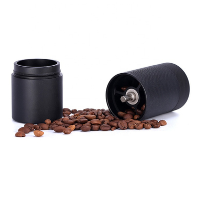 高品質アルミニウムマニュアルコーヒーグラインダーステンレス鋼バリグラインダー25gミニコーヒー豆のフライス盤