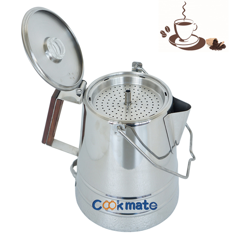 多機能のステンレス鋼は、コーヒーパーコレーターが付いている消防用のコーヒーポットが簡単