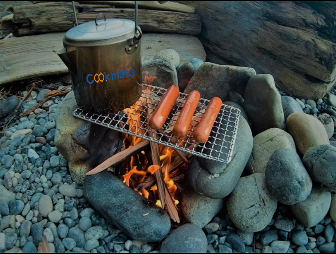 屋外ハイキングツールの耐熱性304ステンレス鋼製バーベキューBBQグリル圧着ワイヤーメッシュネット